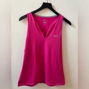 Nike v-neck tank, pink, size XL